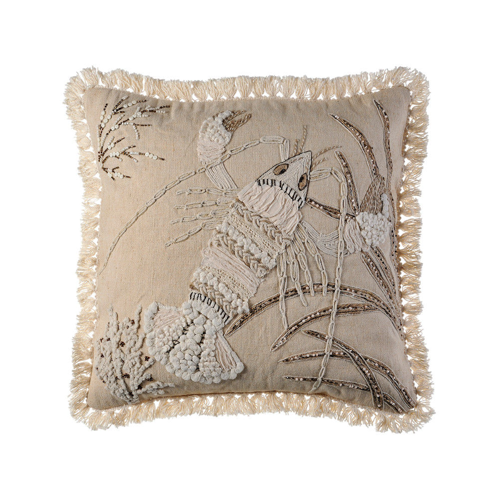 Cushion Cover 45x45 Crayfish Ecru image