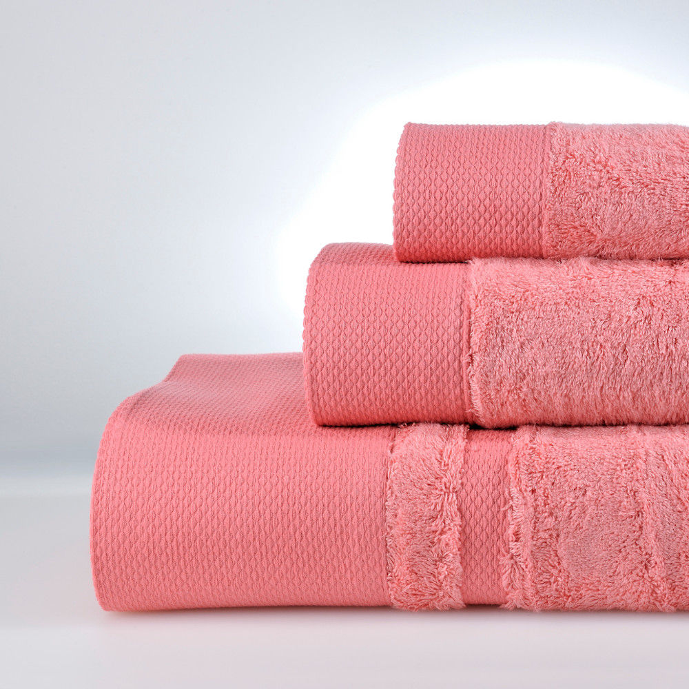 Towels Set New Rosa Coral (3Pcs) image