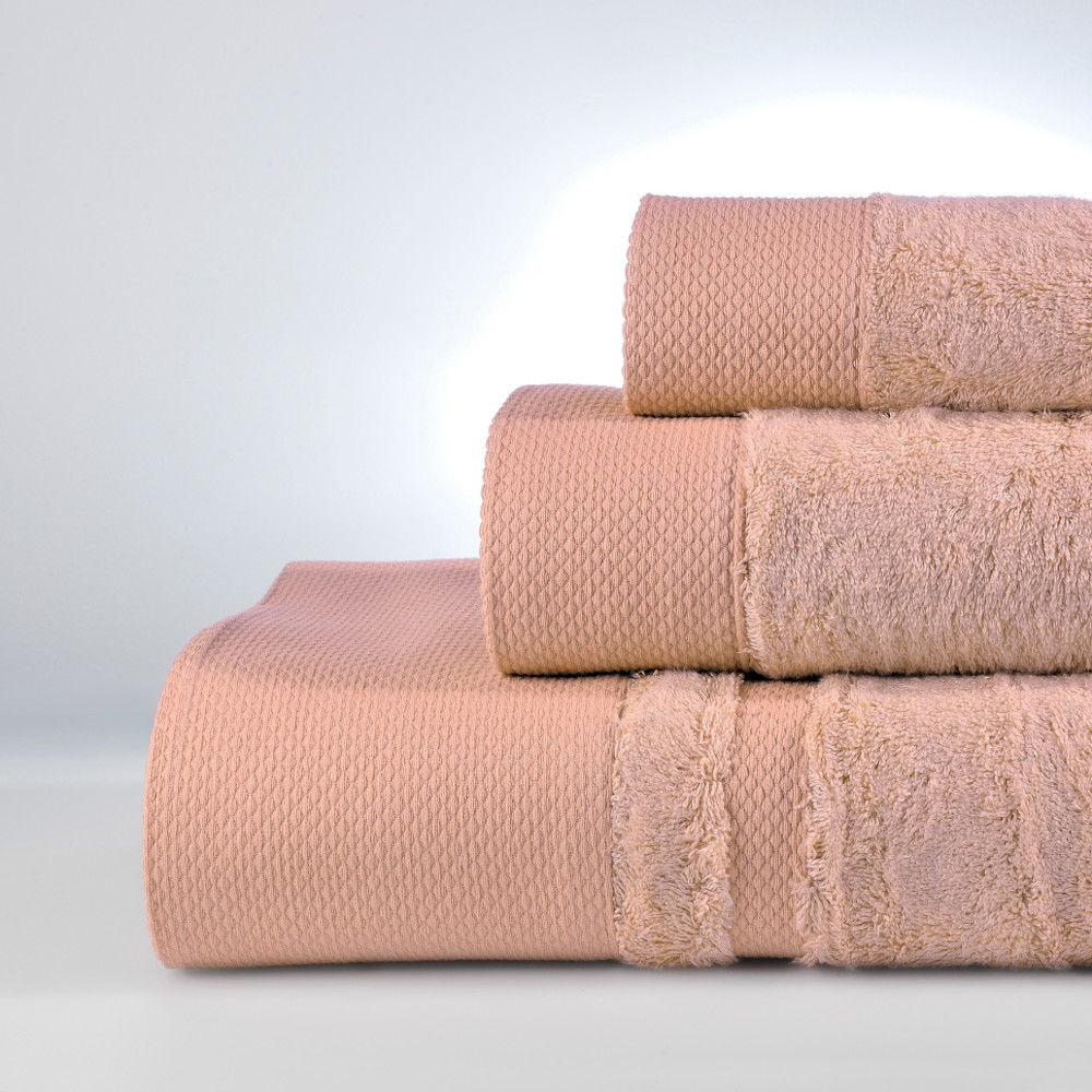 Towels Set New Rosa Pink (3Pcs) image