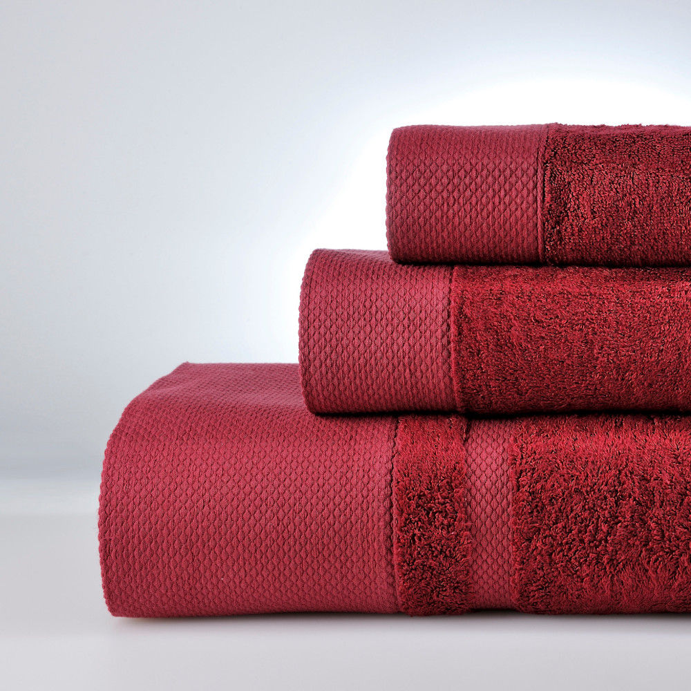 Towels Set New Rosa Burgundy (3Pcs) image